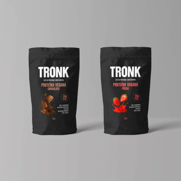 Duo-Tronk Proteína vegana chocolate-fresa (Pack 2 bolsas)