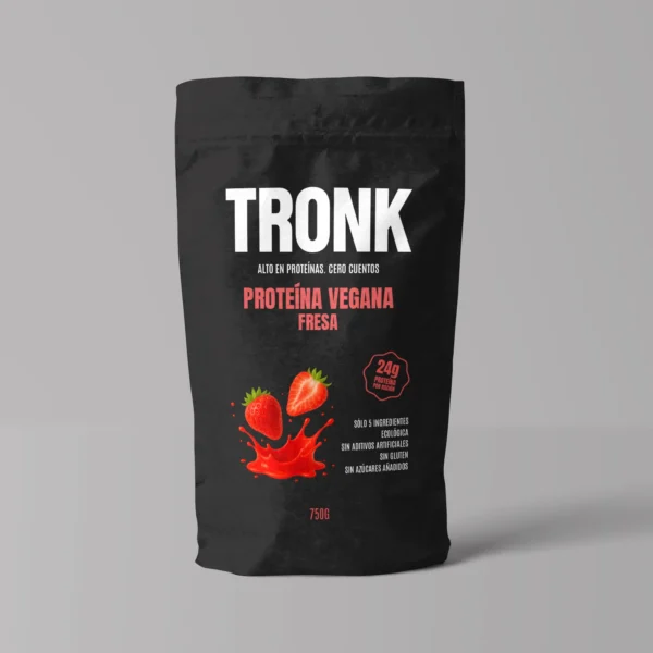 proteína vegana de fresa Tronk