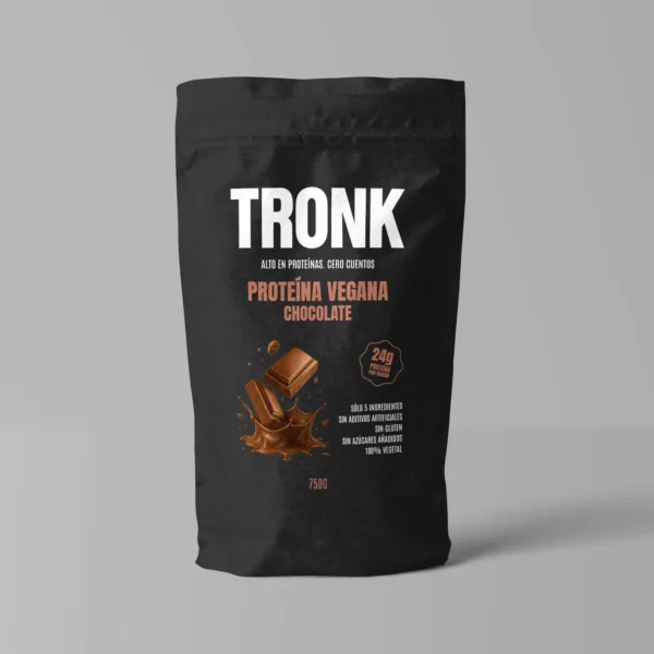 proteína vegana de chocolate Tronk