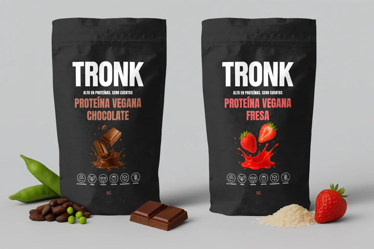 bolsas proteína vegana tronk